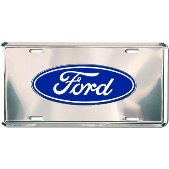 GE Front Ford logo license plate